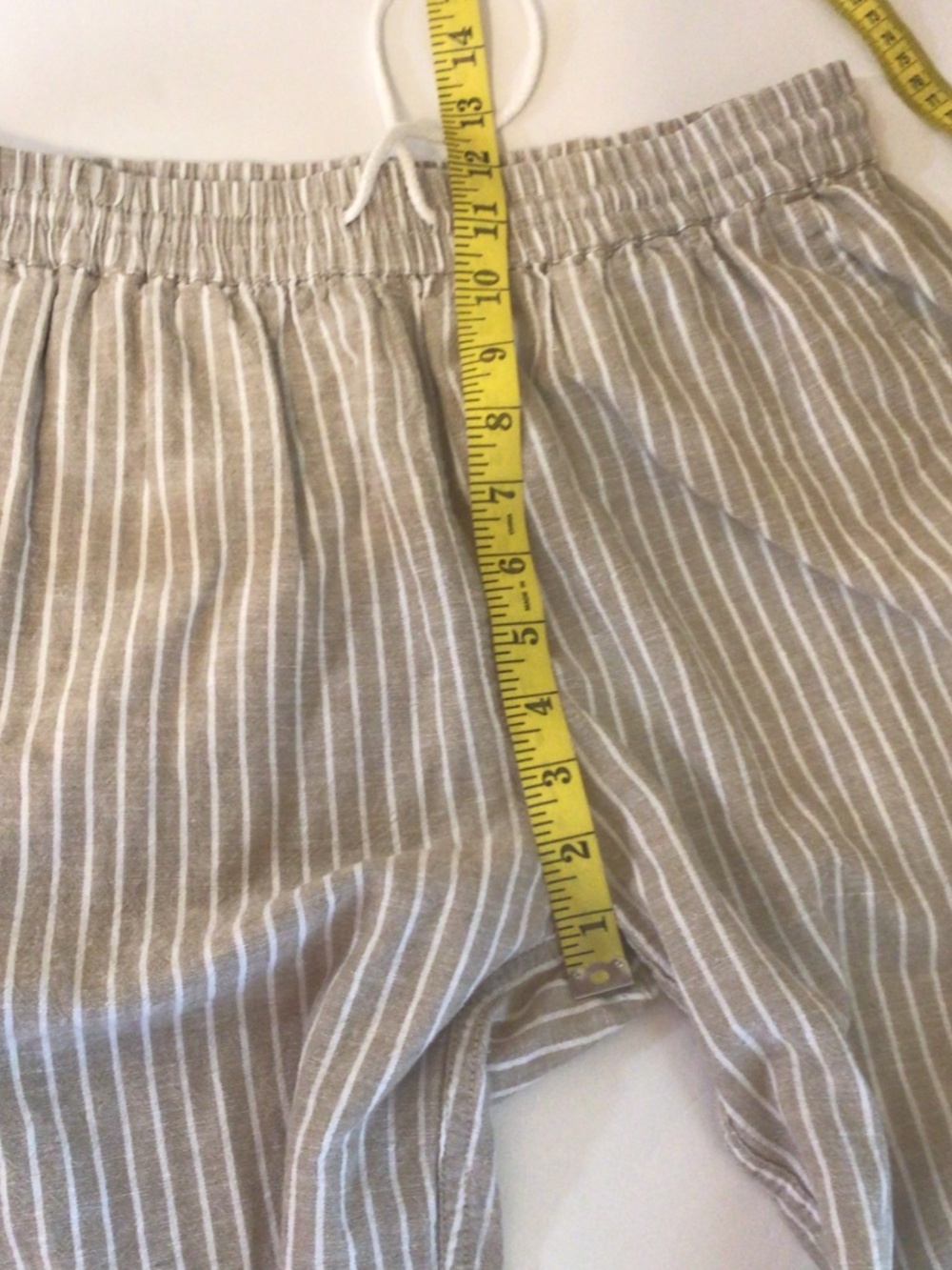 Beachlunchlounge Linen Pant Size Small Stripes Coastal Grandma Wide Leg Beachy - Picture 8 of 10